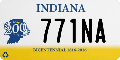 IN license plate 771NA