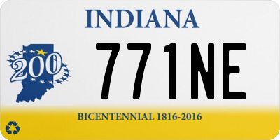 IN license plate 771NE