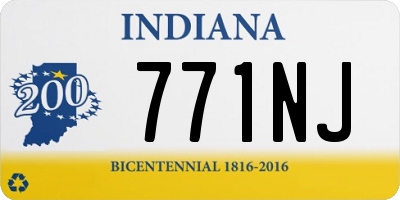 IN license plate 771NJ