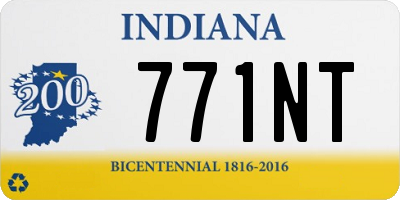 IN license plate 771NT