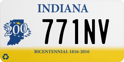 IN license plate 771NV