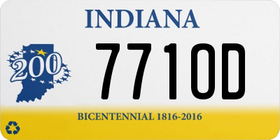 IN license plate 771OD