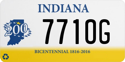 IN license plate 771OG