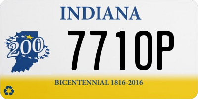 IN license plate 771OP