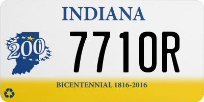 IN license plate 771OR