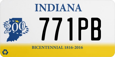 IN license plate 771PB