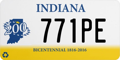 IN license plate 771PE