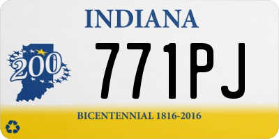 IN license plate 771PJ