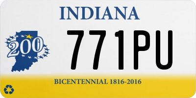 IN license plate 771PU