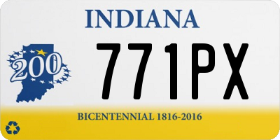 IN license plate 771PX