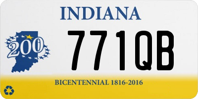 IN license plate 771QB