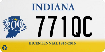 IN license plate 771QC