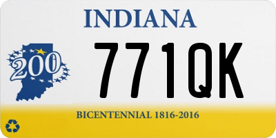 IN license plate 771QK