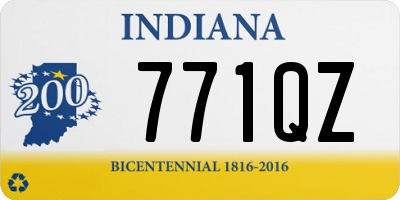 IN license plate 771QZ