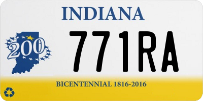 IN license plate 771RA
