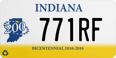 IN license plate 771RF