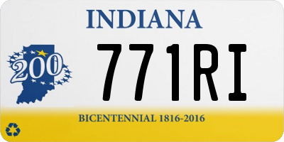 IN license plate 771RI