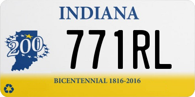 IN license plate 771RL