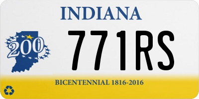 IN license plate 771RS