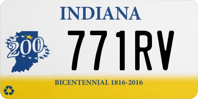 IN license plate 771RV