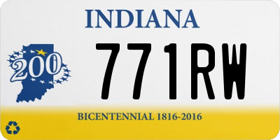 IN license plate 771RW