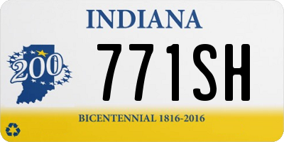 IN license plate 771SH