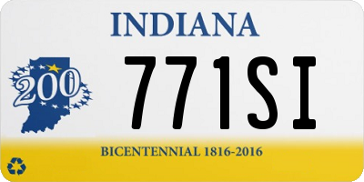 IN license plate 771SI