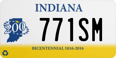 IN license plate 771SM