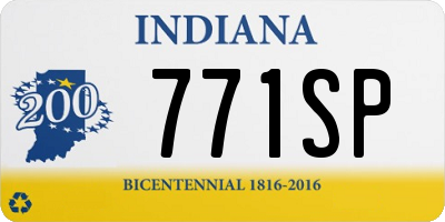 IN license plate 771SP