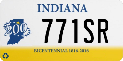 IN license plate 771SR