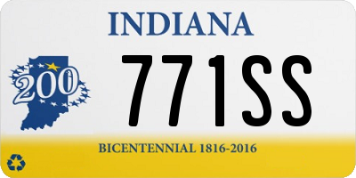 IN license plate 771SS