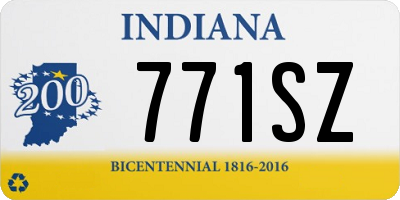 IN license plate 771SZ