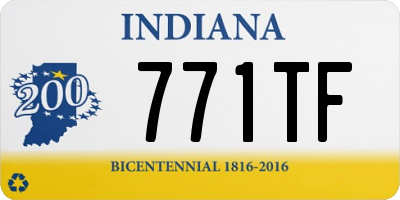 IN license plate 771TF