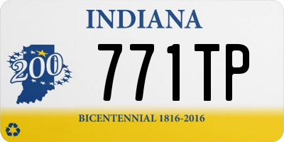 IN license plate 771TP