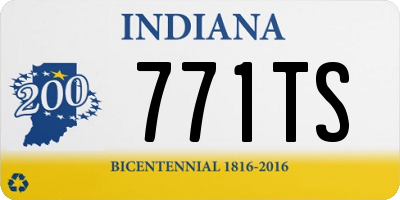 IN license plate 771TS