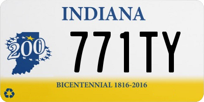 IN license plate 771TY