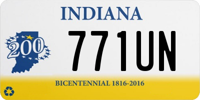 IN license plate 771UN