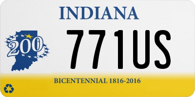 IN license plate 771US