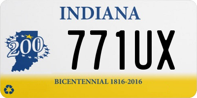 IN license plate 771UX