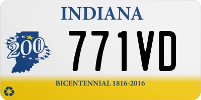 IN license plate 771VD
