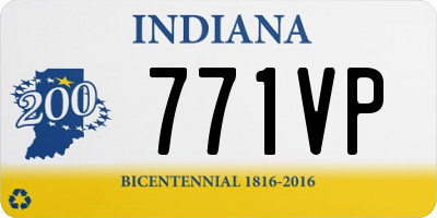 IN license plate 771VP