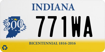 IN license plate 771WA