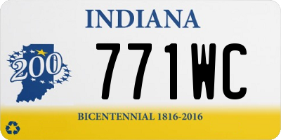 IN license plate 771WC