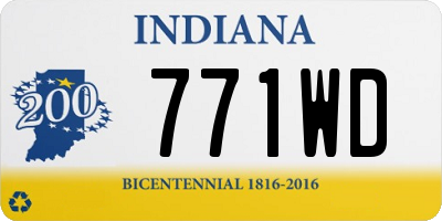 IN license plate 771WD