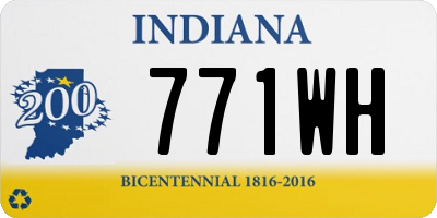 IN license plate 771WH