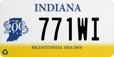 IN license plate 771WI