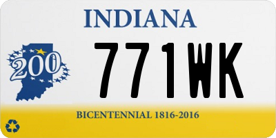 IN license plate 771WK