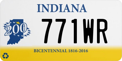 IN license plate 771WR