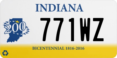 IN license plate 771WZ