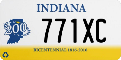 IN license plate 771XC